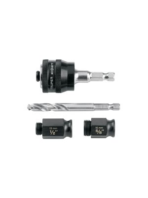 103390 - Mandril de cambio rápido con adaptadores y broca, Truper