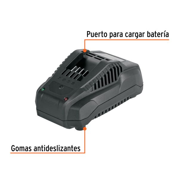 103663 - Cargador de baterías 20V, enchufe tipo C, TRUPER MAX