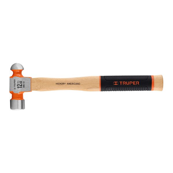 16901 - Martillo pulido de bola 12 oz mango hickory, Truper Grip