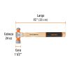 16903 - Martillo pulido de bola 24 oz mango hickory, Truper Grip