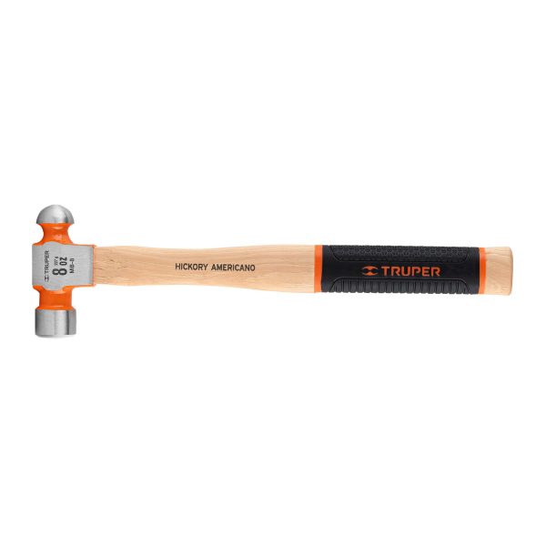 16900 - Martillo pulido de bola 8 oz mango hickory, Truper Grip