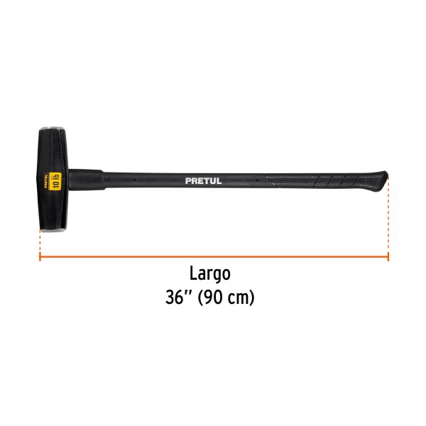 22206 - Marro tipo Nevada 10 lbs. mango 36', Pretul
