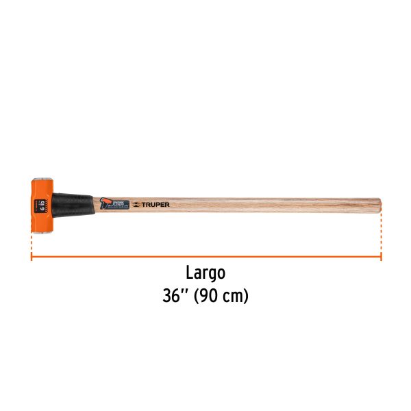 16509 - Marro octagonal 6 lb, mango de madera 36', Truper