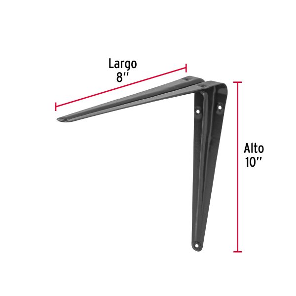 44010 - Ménsula de acero gris 8 x 10', Fiero