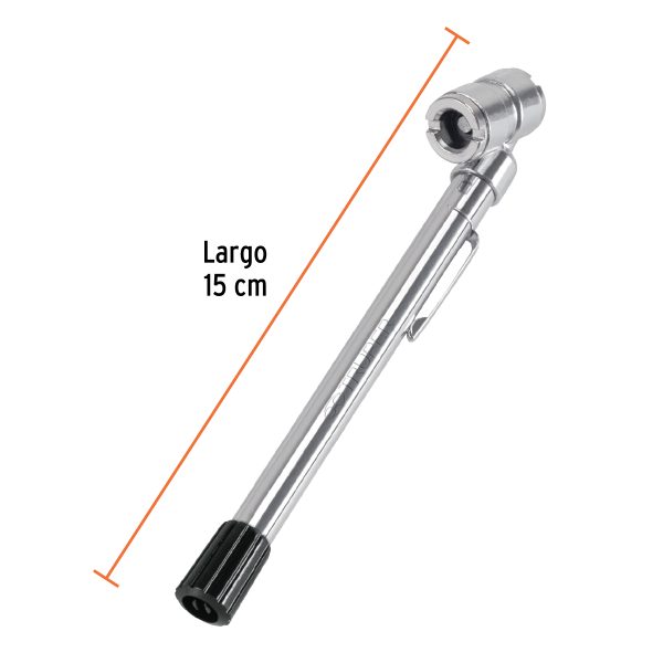 19099 - Calibrador de presión 120 psi cabeza doble, Truper