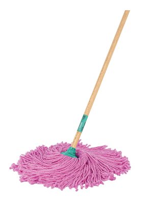 57047 - Trapeador de microfibra española, bastón de 120 cm, KLINTEK