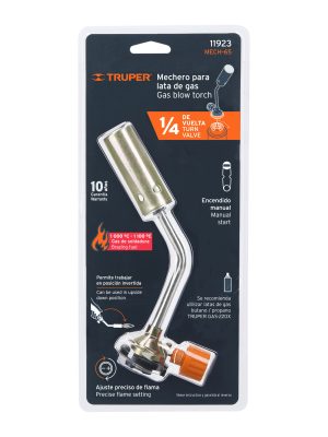 MECH-65E1.jpg 11923 - Mechero p/lata de gas de 1/4 de vuelta, TRUPER