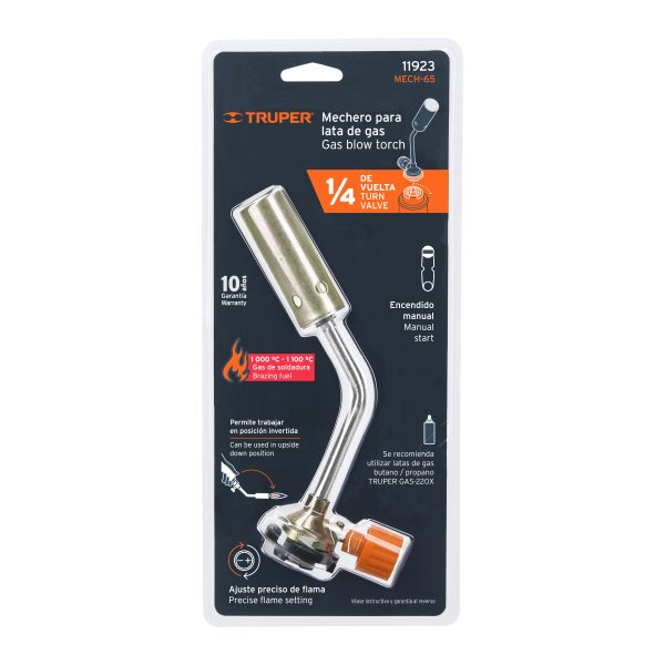 11923 - Mechero p/lata de gas de 1/4 de vuelta, TRUPER
