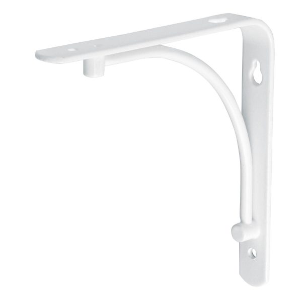 47692 - Ménsula reforzada blanca 6 x 6' diseño alambrón, Fiero