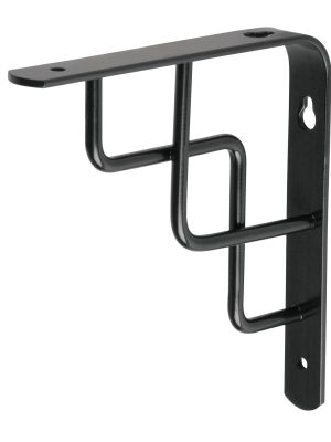 MED-6NE.jpg 47702 - Ménsula reforzada negra 6 x 6' diseño escalera, Fiero