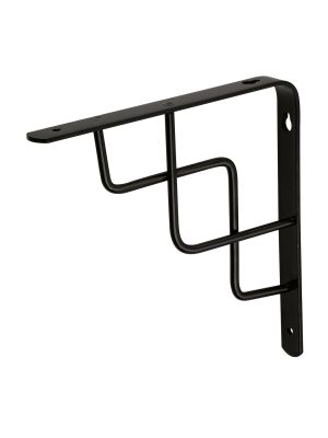 MED-8NE.jpg 47703 - Ménsula reforzada negra 8 x 8' diseño escalera, Fiero