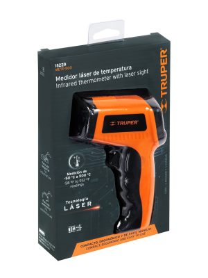 18229 - Medidor infrarrojo de temperatura de -50°C a 500°C, Truper