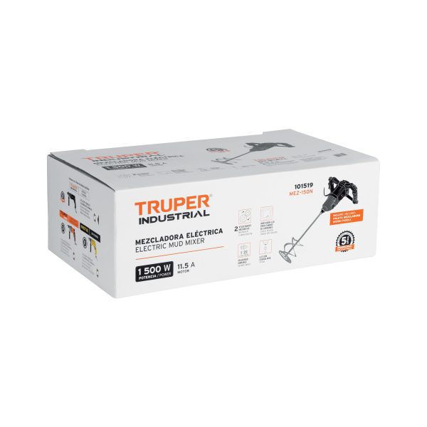 101519 - Mezcladora eléctrica 1500W, TRUPER INDUSTRIAL