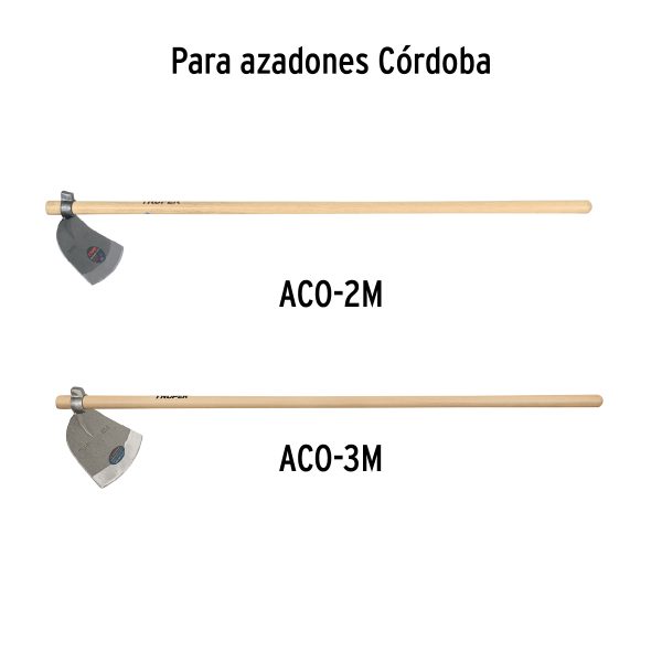 102763 - Mango de madera 54' para azadones Córdoba, TRUPER