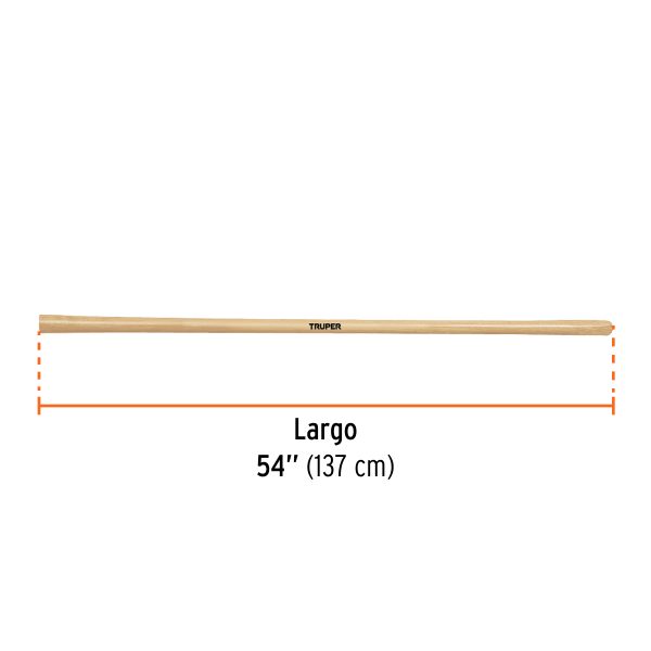102763 - Mango de madera 54' para azadones Córdoba, TRUPER