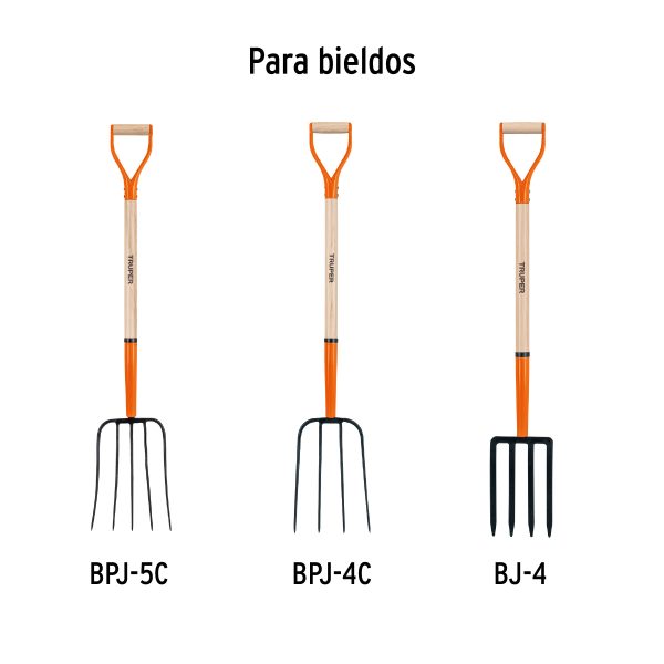 15934 - Mango repuesto para bieldo Jardinero 'Y' Classic, Truper