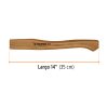 100708 - Mango hickory 14' para hacha Europea 600 g, Truper