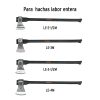 15953 - Mango fibra de vidrio 36' para hachas media y labor entera