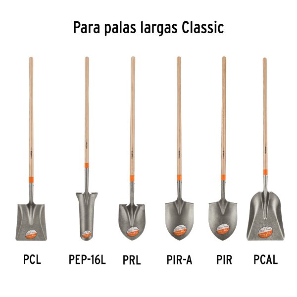 15902 - Mango de reposición para pala larga Classic, 45', Truper