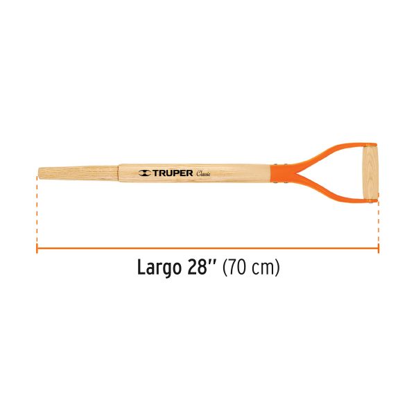 15900 - Mango de reposición para pala Classic, puño 'Y', 27', Truper