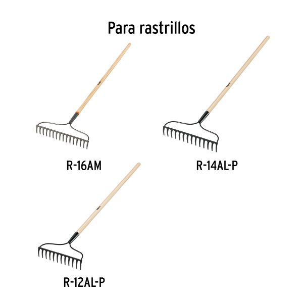 15923 - Mango para rastrillo R-16AM y azadón ATJ, 54', Truper