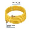 45013 - Manguera para gas, PVC amarilla, 3/8'x4 m, c/conexión, Foset