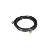 40076 - Manguera para gas, PVC negra, 3/8'x2 m, c/conexión, Foset