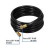 40078 - Manguera para gas, PVC negra, 3/8'x4 m, c/conexión, Foset