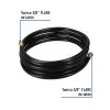 40079 - Manguera para gas, PVC negra, 3/8'x5 m, c/conexión, Foset