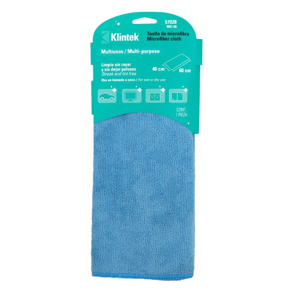 57028 - Toalla de microfibra de 40 X 60 cm, KLINTEK
