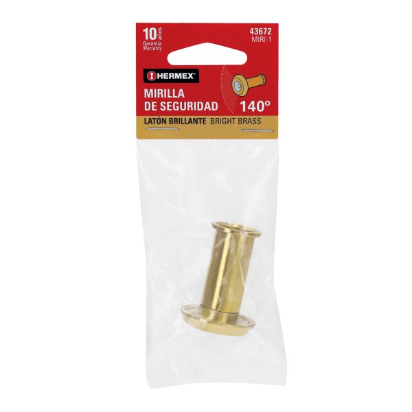 43672 - Mirilla de seguridad acabado latón, HERMEX