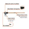 102982 - Hacha media labor 3 lb, mango de madera 36', TRUPER