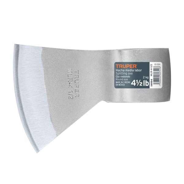 19994 - Hacha media labor ojo redondo 4-1/2 lb sin mango, TRUPER