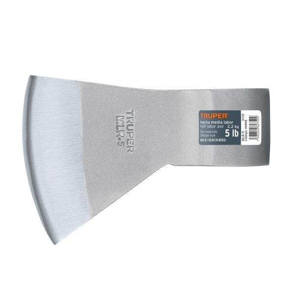 19995 - Hacha media labor ojo redondo 5 lb sin mango, TRUPER