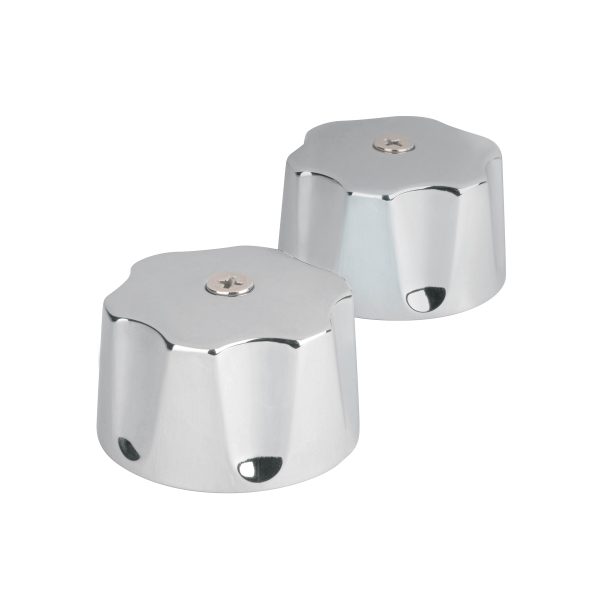 49243 - Juego de manerales hex metálicos p/lav-fregadero,cromo,Basic