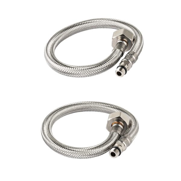 49436 - Juego de 2 mangueras para mezcladoras tipo monomando, Basic