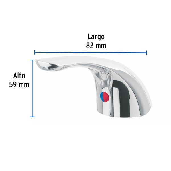 46720 - Maneral de palanca p/monomando lavabo MP-419, cromo, Basic