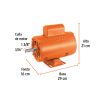 102303 - Motor eléctrico monofásico de 1/2 HP, baja velocidad, Truper