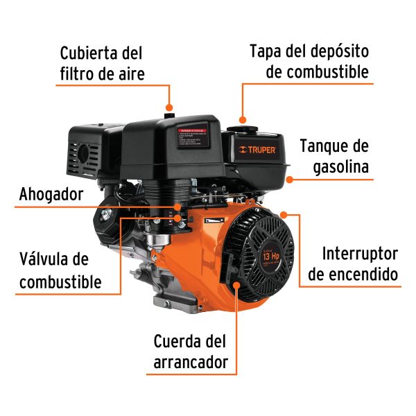 101329 - Motor a gasolina 13 HP, Truper