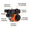 101327 - Motor a gasolina 6.5 HP, Truper