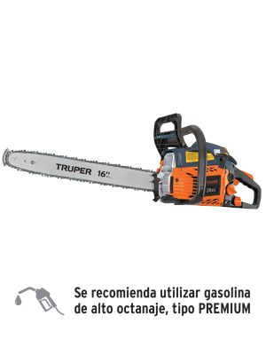 16296 - Motosierra 38 cc a gasolina con barra de 16', Truper
