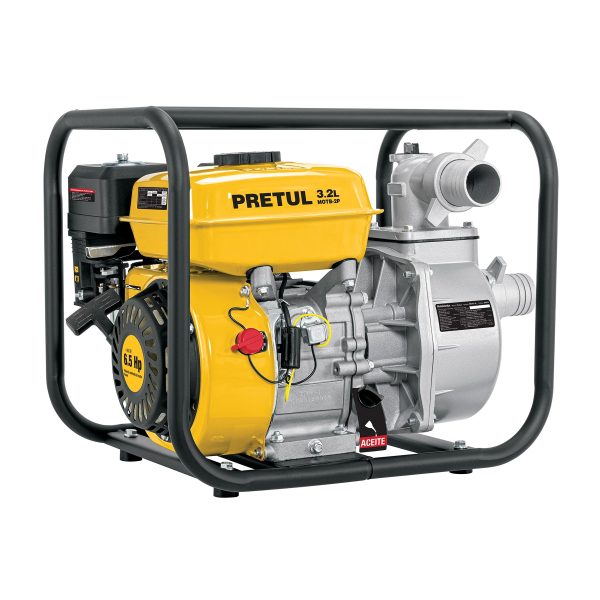 28029 - Motobomba autocebante 2'x2', gas. 6-1/2HP, agrícola, PRETUL