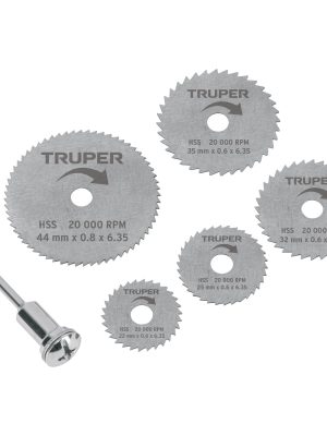 MOTO-5D.jpg 102328 - Kit de minidiscos sierra p/herramienta rotativa,5 pzs,TRUPER