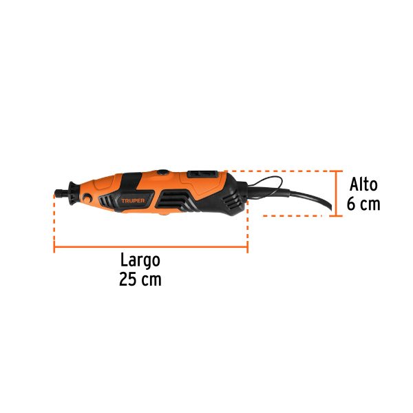 101669 - Herramienta rotativa 150W con 201 accesorios, TRUPER PRO