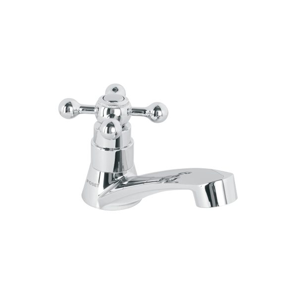 48383 - Llave individual lavabo, ABS, cruceta, BASIC