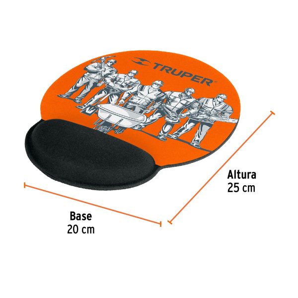 67017 - Mouse pad ergonómico de gel, Truper