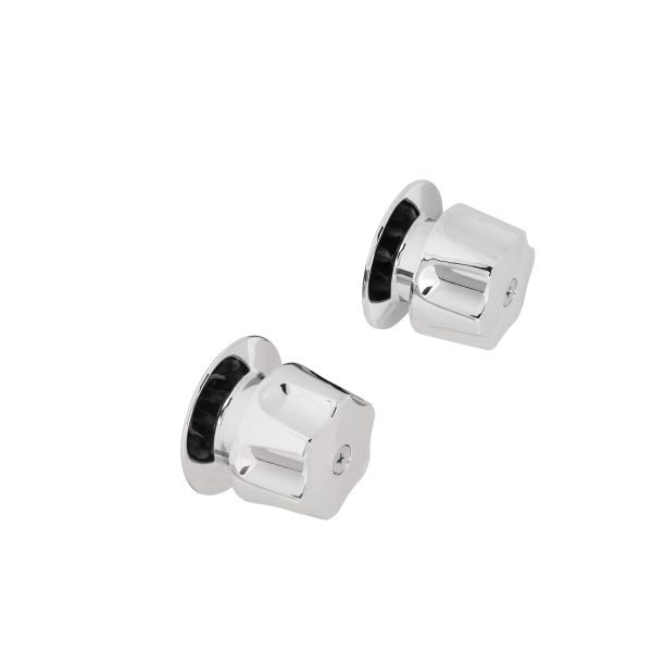 49241 - Juego de 2 manerales hex. metálicos para regadera, Basic