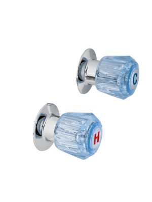 MR-200Z.jpg 49461 - Juego de 2 manerales acrílico azul para regadera, Basic