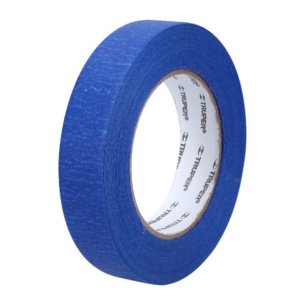 12622 - Cinta masking tape azul de 1' x 50 m para pintor, Truper