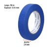 12622 - Cinta masking tape azul de 1' x 50 m para pintor, Truper